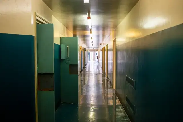 Segregation Unit corridor and cell fronts